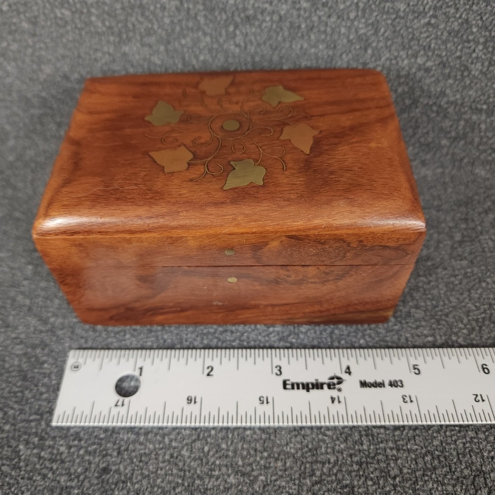 Archana‎ Crafts Handcrafted Wooden Box Decorative Storage Jewelry Trinket